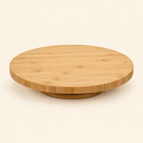 Bamboo Lazy Susan Turntable